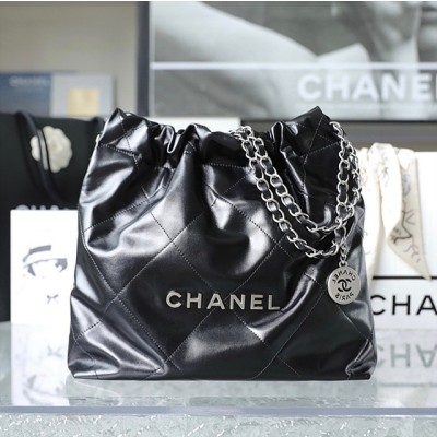 [단풍샵] 샤* AS3260 CHANEL 22 스몰 핸드백 Black(silver)